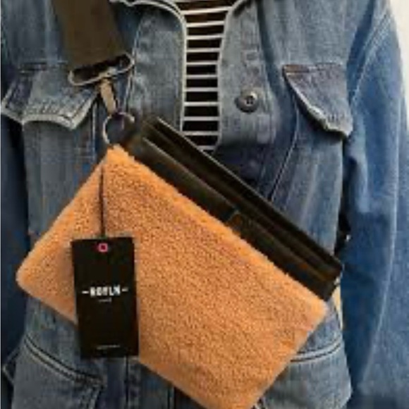 THINK ROYLN Handbags - THINK ROYLN Tan and Black Crossbody Bag